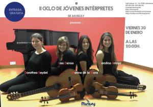 Ciclo de Jóvenes Intérpretes en Musicay este viernes 30 de enero