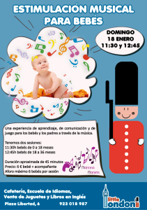 Estimulación musical para bebés el 18 de enero en Little London